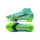 Nike Bota Mercurial Superfly 8 Elite FG Turquesa Lima