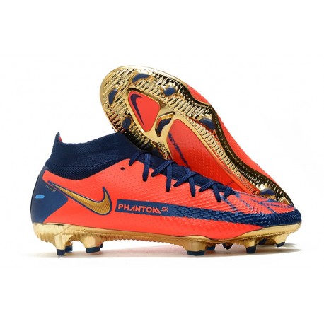 Nike Phantom GT Elite DF FG Naranja Oro Azul