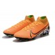 Nike Mercurial Superfly 7 Elite FG Botas de fútbol Naranja Blanco