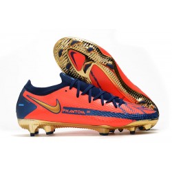 Zapatillas Nike Phantom GT Elite FG Naranja Oro Azul