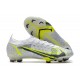 Nike Mercurial Vapor XIV Elite FG Blanco Negro Metálico Plateado