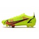 Nike Mercurial Vapor XIV Elite FG Volt Carmesí Negro