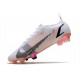 Nike Mercurial Vapor 14 Elite FG Blanco Negro Metálico Plateado