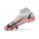 Nike Bota Mercurial Superfly 8 Elite FG Blanco Negro Carmesí