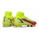 Nike Bota Mercurial Superfly 8 Elite FG Volt Carmesí Negro