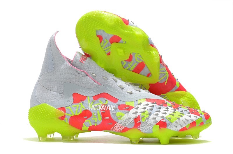 Botas de Fútbol adidas Predator Freak FG Blanco Rosa Volt