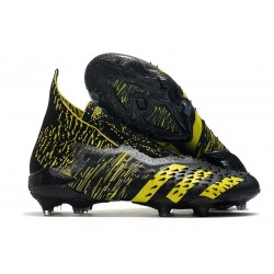 Botas de Fútbol adidas Predator Freak FG Negro Amarillo