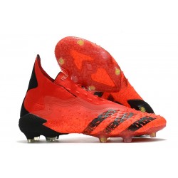 Botas de Fútbol adidas Predator Freak FG Rojo Negro Rojo Solar