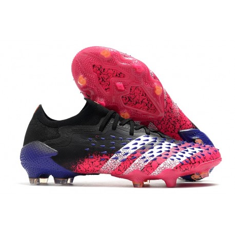 Bota adidas Predator Freak.1 Low FG Negro Blanco Rosa