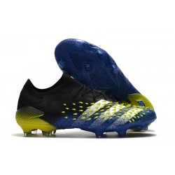 Bota adidas Predator Freak.1 Low FG Azul Negro Blanco Amarillo Solar