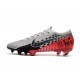 Botas de Fútbol Nike Mercurial Vapor XIII Elite FG Neymar Cromado Negro Rojo