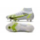 Nike Mercurial Superfly 8 Elite SG PRO AC Blanco Negro Metálico Plateado