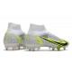 Nike Mercurial Superfly 8 Elite SG PRO AC Blanco Negro Metálico Plateado