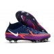 Bota Nike Phantom GT II Elite DF FG Azul Marino Blanco Morado