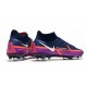 Bota Nike Phantom GT II Elite DF FG Azul Marino Blanco Morado