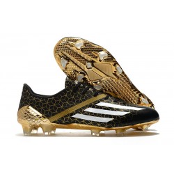 Adidas F50 Ghosted Adizero HT FG Negro Blanco Oro