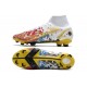 Nike Bota Mercurial Superfly 8 Elite FG CR7 Blanco Rojo Azul Oro