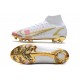 Nike Bota Mercurial Superfly 8 Elite FG Blanco Oro Rosa