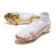 Nike Bota Mercurial Superfly 8 Elite FG Blanco Oro Rosa