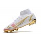 Nike Bota Mercurial Superfly 8 Elite FG Blanco Oro Rosa