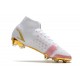 Nike Bota Mercurial Superfly 8 Elite FG Blanco Oro Rosa