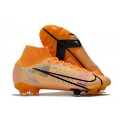 Nike Bota Mercurial Superfly 8 Elite FG Naranja Negro