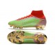 Nike Bota Mercurial Superfly 8 Elite FG Verde Rojo Oro