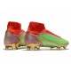 Nike Bota Mercurial Superfly 8 Elite FG Verde Rojo Oro