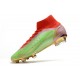 Nike Bota Mercurial Superfly 8 Elite FG Verde Rojo Oro
