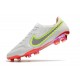 Nike Botas Hombre Tiempo Legend 9 Elite FG Blanco Negro Carmesí Rosa