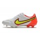 Nike Botas Hombre Tiempo Legend 9 Elite FG Blanco Volt Carmesí