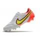 Nike Botas Hombre Tiempo Legend 9 Elite FG Blanco Volt Carmesí