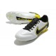 Nike Tiempo Legend 9 Elite FG Blanco Gris Humo Oscuro Negro Amarillo