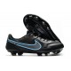 Nike Botas Hombre Tiempo Legend 9 Elite FG Negro Gris Hierro