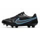 Nike Botas Hombre Tiempo Legend 9 Elite FG Negro Gris Hierro