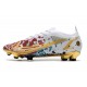 Nike Mercurial Vapor 14 Elite FG Blanco Oro Azul Rojo