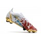 Nike Mercurial Vapor 14 Elite FG Blanco Oro Azul Rojo