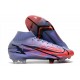 Nike Bota Mercurial Superfly 8 Elite FG Mbappe Lila Claro Plateado Metalizado