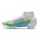 Nike Bota Mercurial Superfly 8 Elite FG Blanco Azul