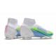 Nike Bota Mercurial Superfly 8 Elite FG Blanco Azul