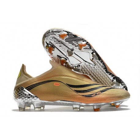 Zapato adidas X Speedflow+ FG Tech Metallic Negro Naranja