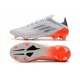Botas fútbol Adidas X Speedflow.1 FG Blanco Hierro Metálico Rojo Solar