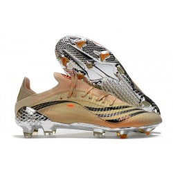 Botas fútbol Adidas X Speedflow.1 FG Tech Metallic Negro Naranja