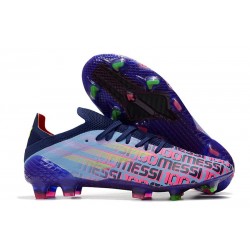 Botas fútbol Adidas X Speedflow.1 FG Tacos Messi Azul Rosa Amarillo