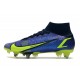 Nike Mercurial Superfly 8 Elite SG PRO AC Zafiro Volt Azul Vacío