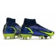 Nike Mercurial Superfly 8 Elite SG PRO AC Zafiro Volt Azul Vacío