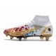 Nike Mercurial Superfly 8 Elite SG PRO AC Blanco Rojo Oro Azul