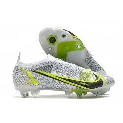 Nike Mercurial Vapor XIV Elite SG Pro Blanco Negro Metálico Plateado