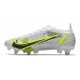 Nike Mercurial Vapor XIV Elite SG Pro Blanco Negro Metálico Plateado