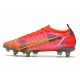 Nike Mercurial Vapor XIV Elite SG Pro Carmesi Plateado Metalizado